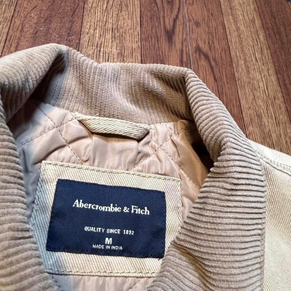 Abercrombie&Fitch Camo Workwear Quilted Cropped Boxy Jacket Medium - Picture 4 of 6